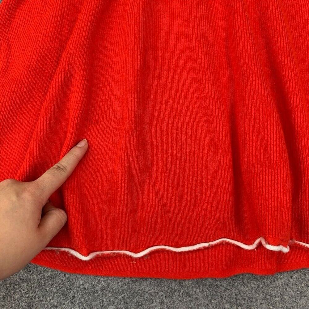 Daily Practice Dress Womens XL Red White Full Speed Halter Mini Anthropologie - Picture 10 of 16